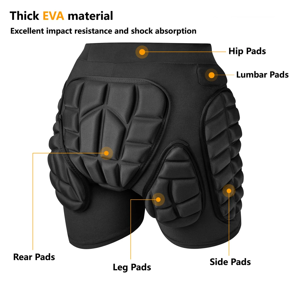 Mountain Biking Elbow Pads - New Ski Shorts Skating Hip Protector