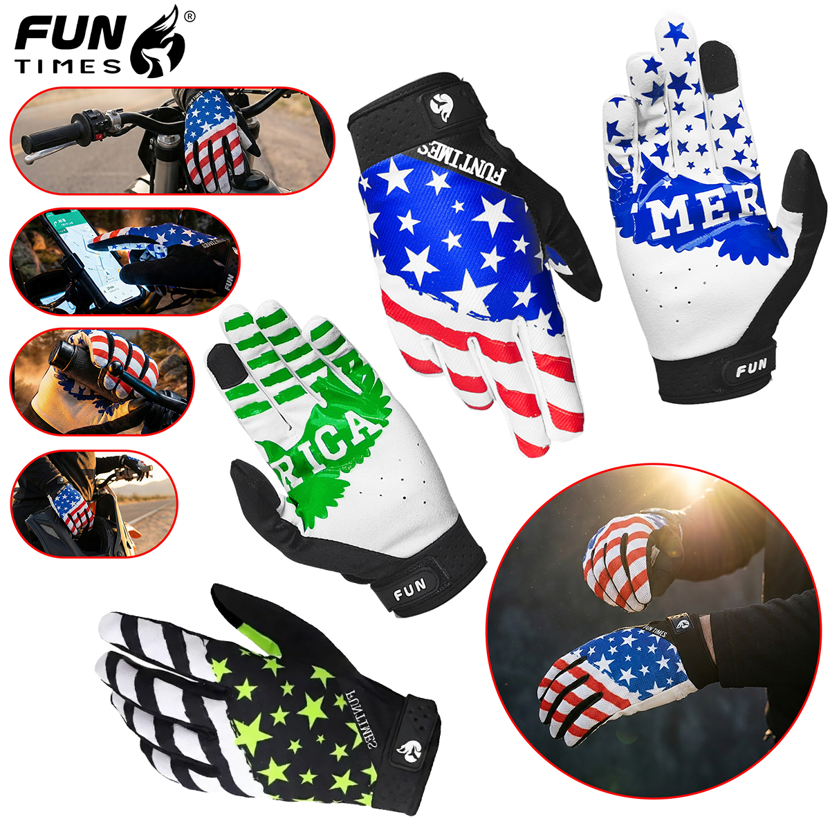 Mountain Biking Gloves Mens - New Off-Road Motorcycle Riding Gloves, Motorcycle