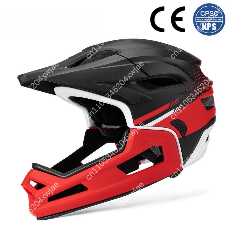 Mountain Biking Extreme - Detachable Face Guard Mountain Bike Helmet