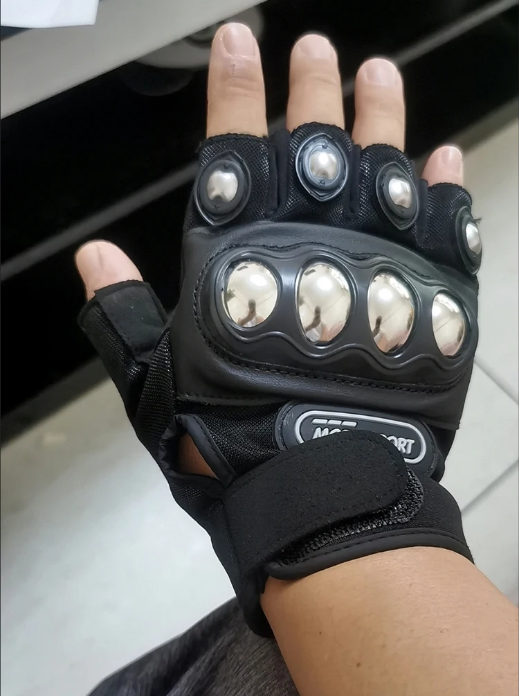 Mountain Biking Gloves Mens - Tactical Motorcycle Gloves Steel Brass Knuckle