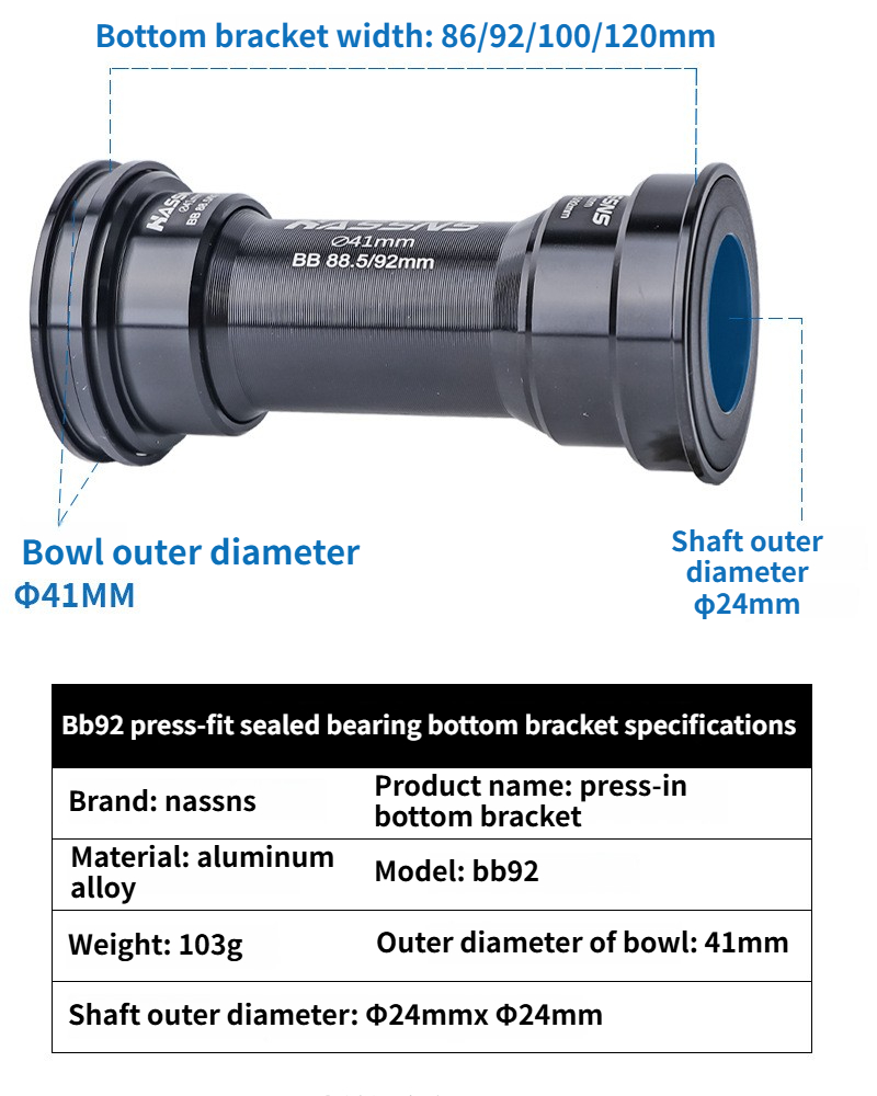 HASSNS bb92 pressfit bottom br - огляд і ціна Bottom Bracket Press