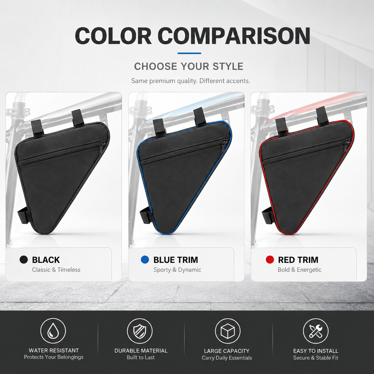 PINMOAP Bicycle Triangle Bag F - огляд і ціна Mountain Biking Oxford