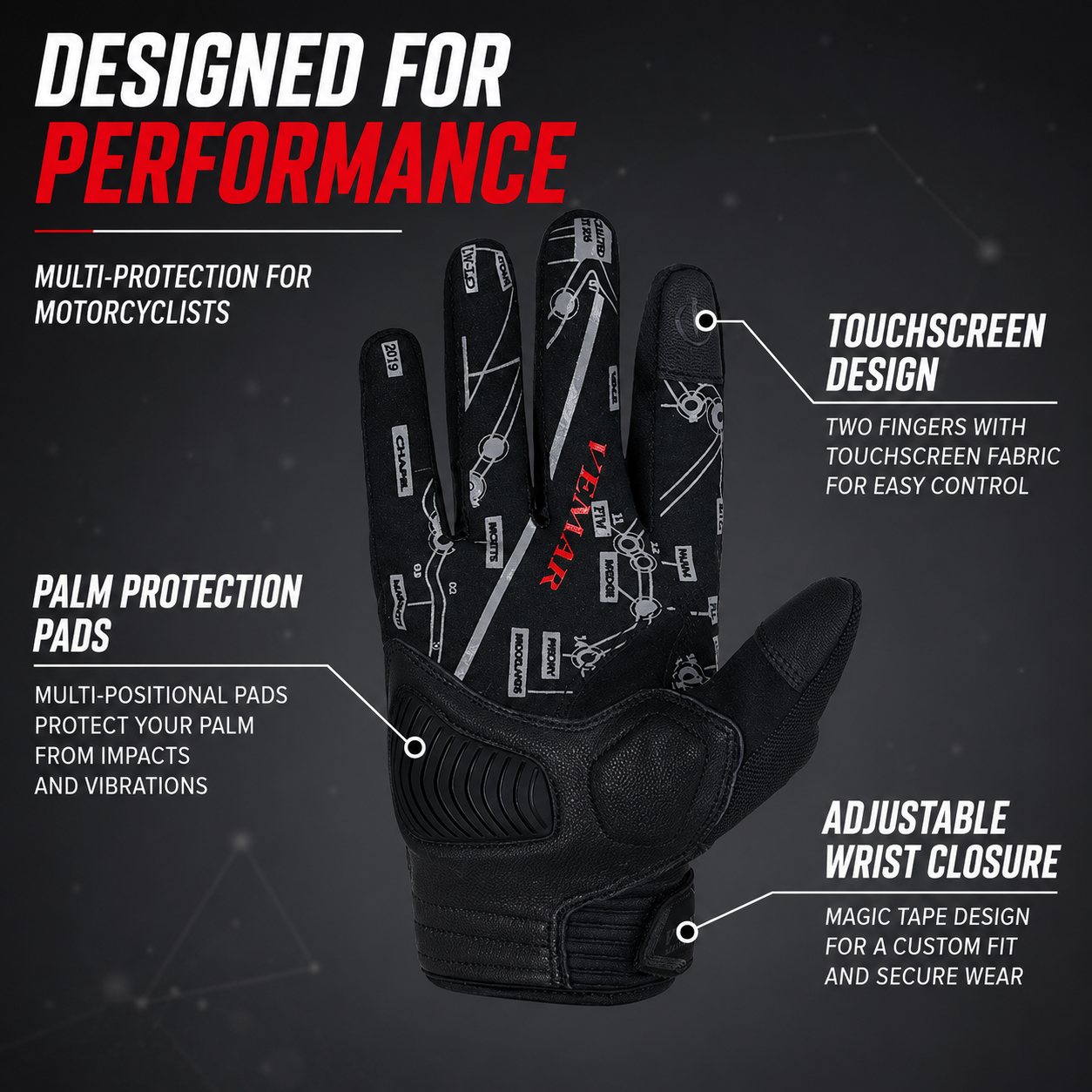 Summer Motorcycle Riding Glove - огляд і ціна Mountain Biking Gloves Mens