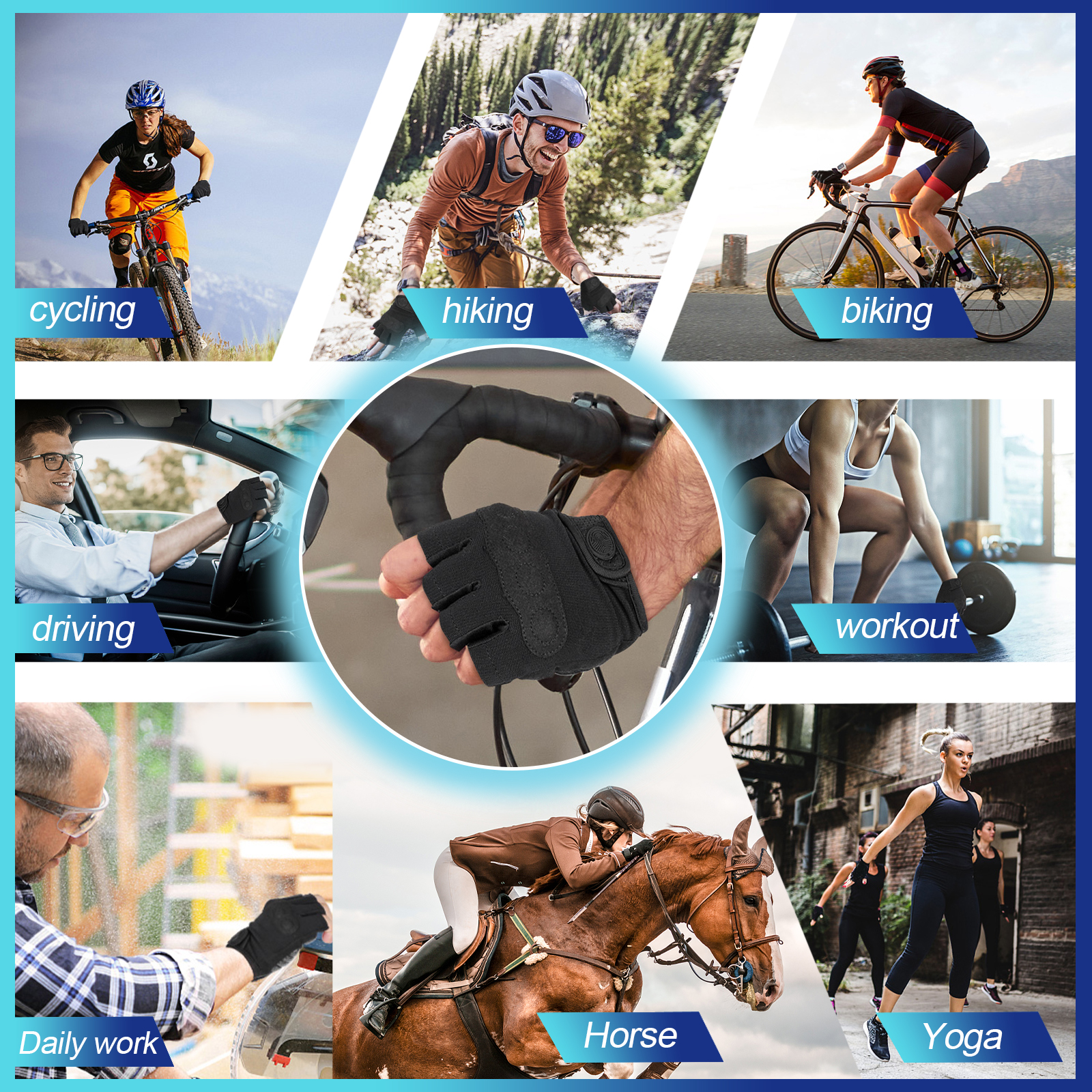 MOREOK Bike Gloves Breathable  - огляд і ціна Mountain Biking Gloves Mens