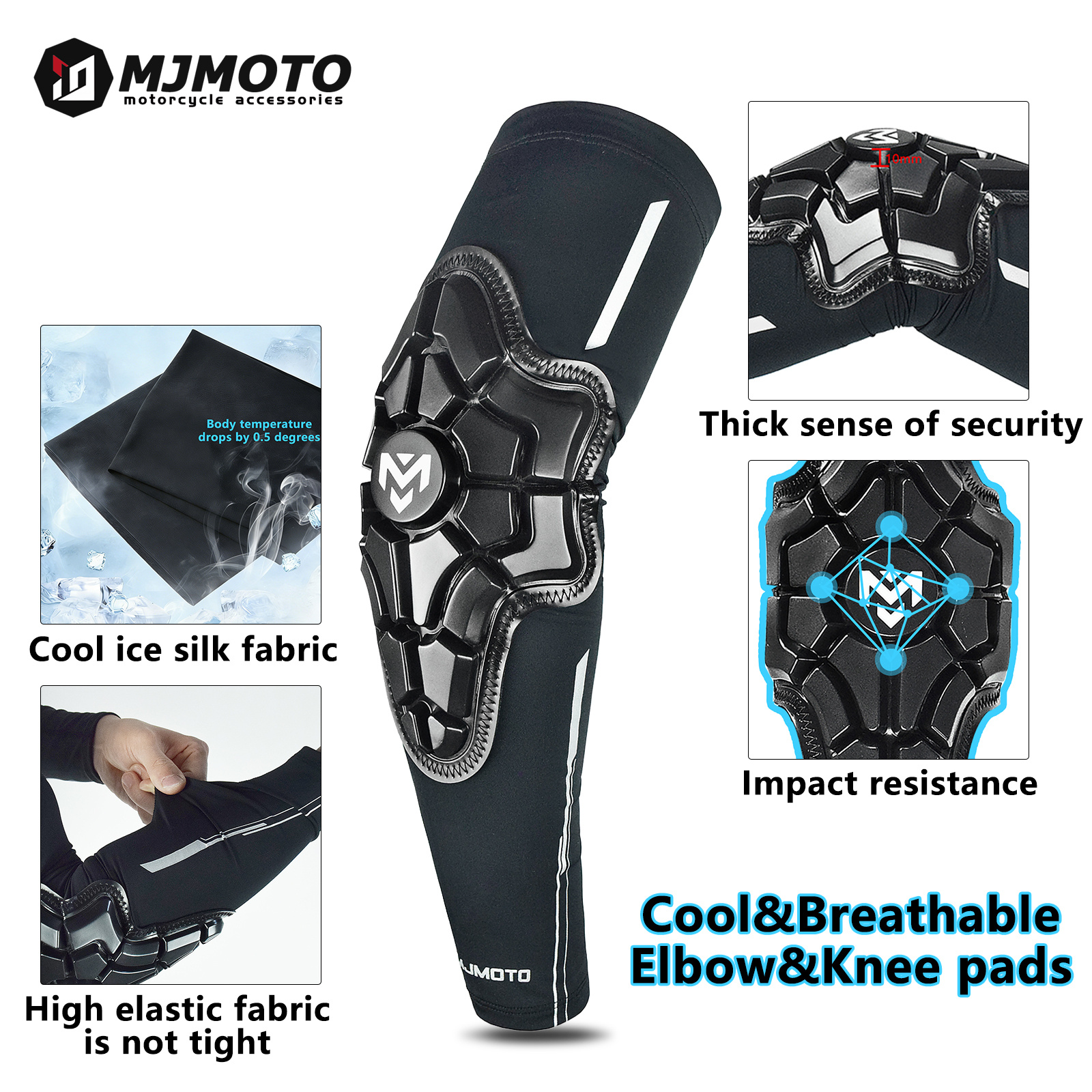 Summer Ice Silk Motocross Elbo - огляд і ціна Mountain Biking Elbow Pads