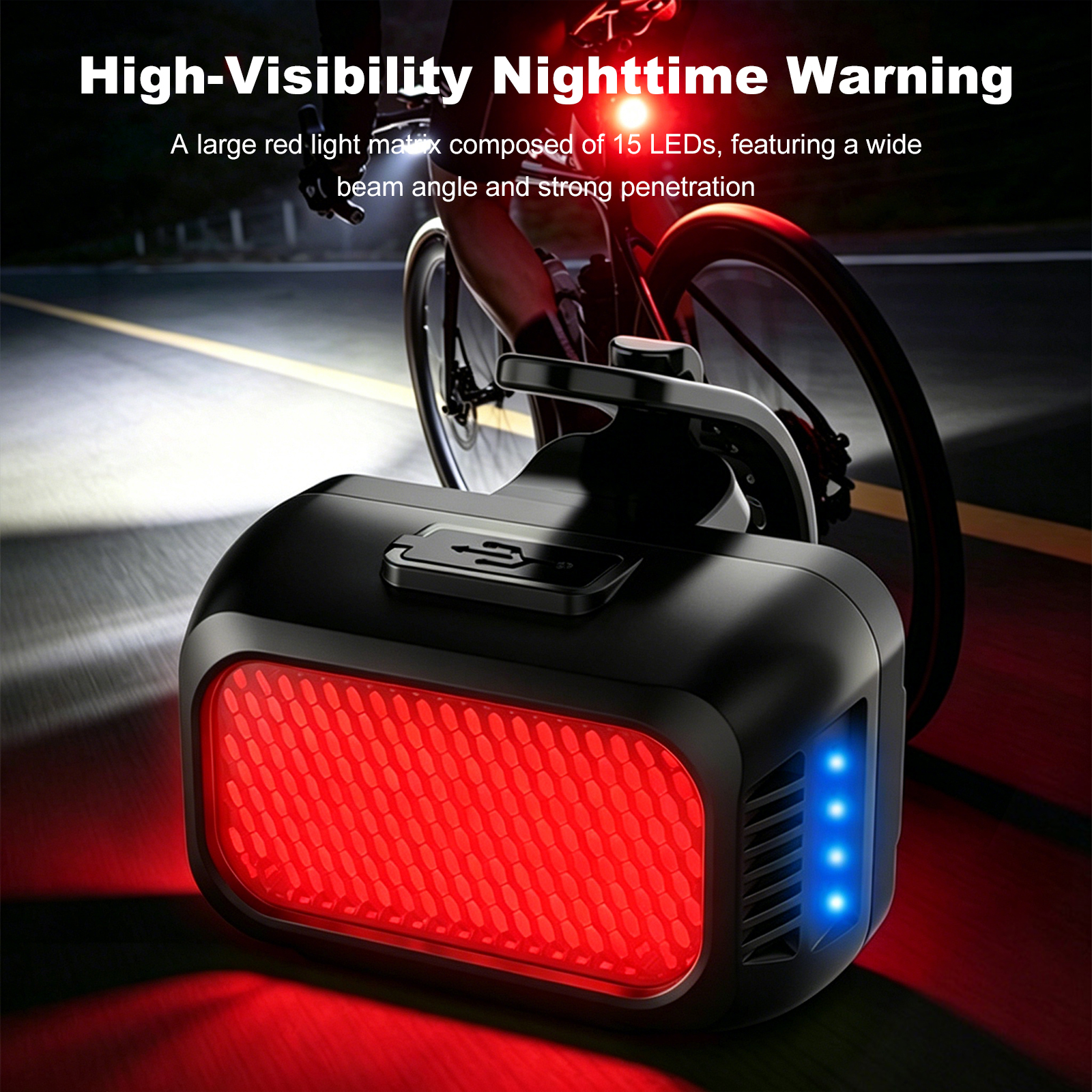 Type-C Powered Bicycle LED Saf - огляд і ціна Mountain Biking Experience